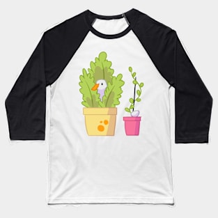 Plant Duck Baseball T-Shirt